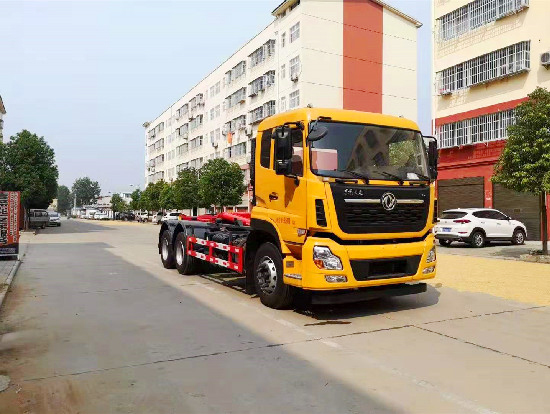 中威東風(fēng)天龍25噸勾臂垃圾車