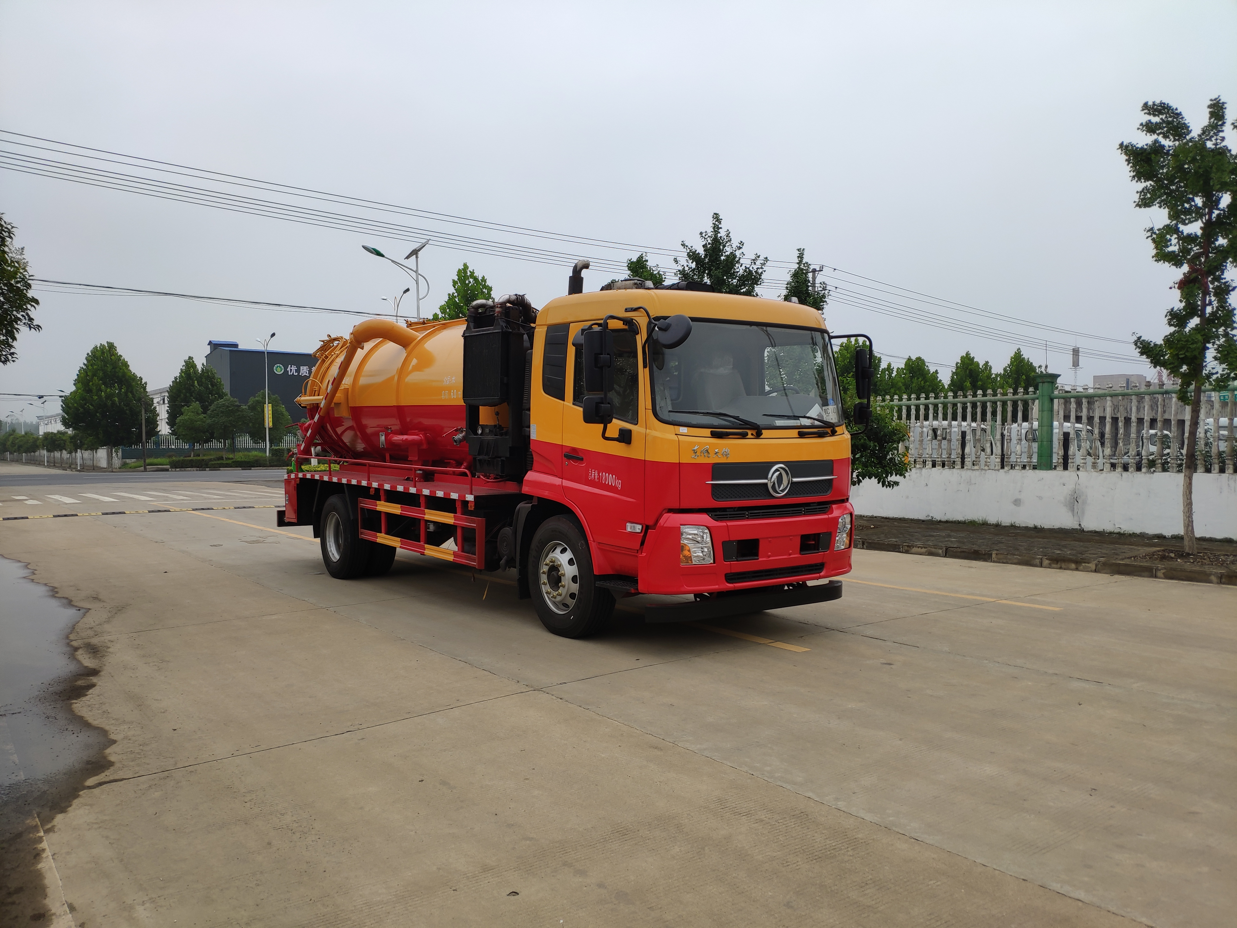 中威東風天錦12方清洗吸污車