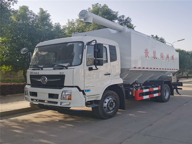 中威東風專底國六21方散裝飼料車